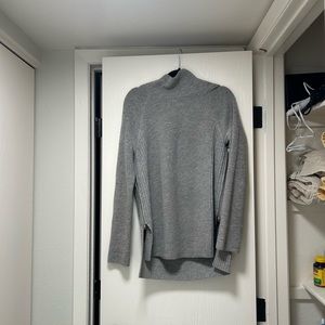 Women’s Vince Grey Mock Neck Size Zipper Cashmere wool Blend Sweater-size medium